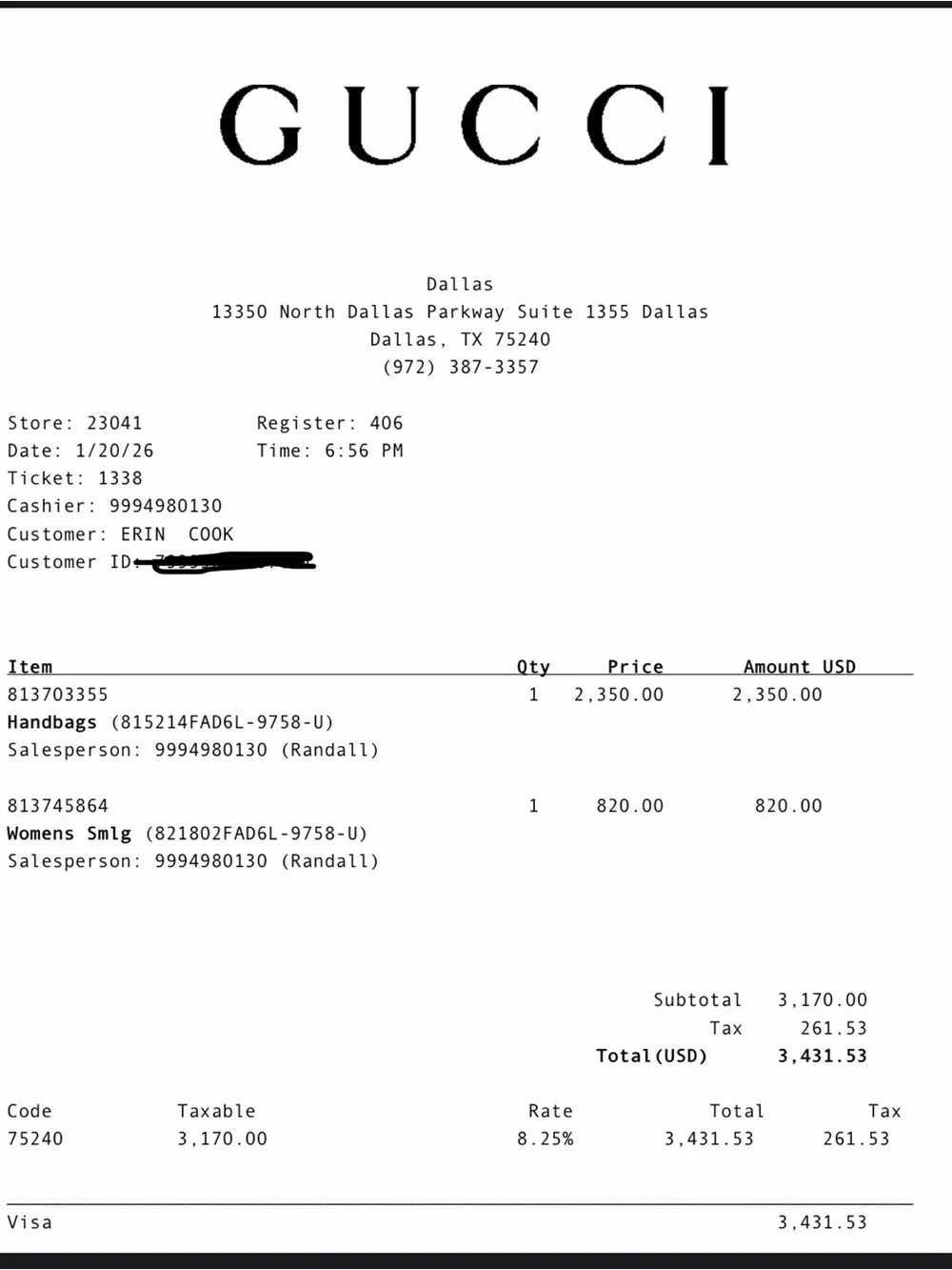 Gucci Medium Emblem Tote